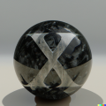 DALL·E 2022-12-17 00.18.20 - 3d render of a black marble ball with an x embossed in it.png